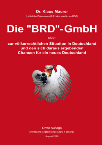 Mauerer, Klaus Die BRD-GmbH