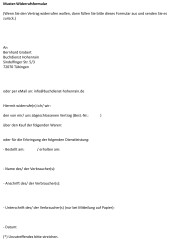 Widerrufformular